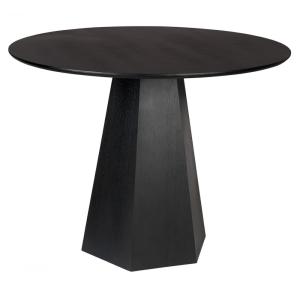 Table ronde en frêne noir