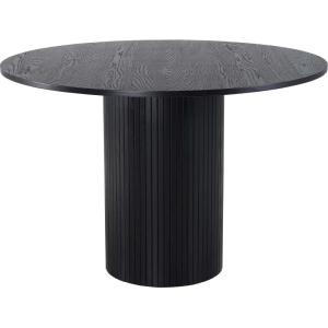 Table ronde en mdf bianca 110 cm noir