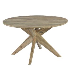 Table ronde en teck recyclé D 135 cm