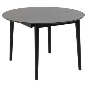 Table ronde extensible en chêne noir D115