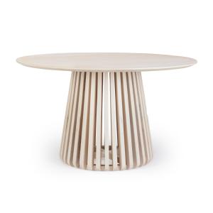 Table ronde naturelle D130 en bois de manguier