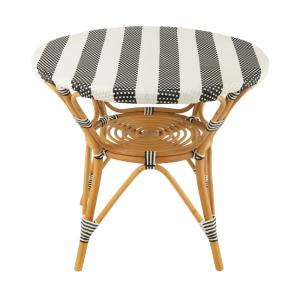 Table ronde parisienne tressée rayures D90 2 places