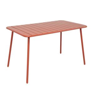 Table salon de jardin repas 4 à 6 places 120x70cm terracott…