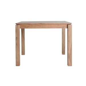 Table salon en bois d´acacia brun clair  en 100x100x76 cm