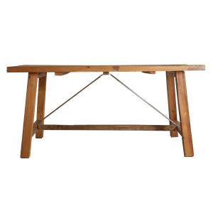 Table Salon en Bois de Mahogany Marron 160x90x75 cm