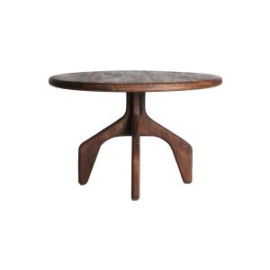 Table salon en bois de mangue marron 120x120x76 cm