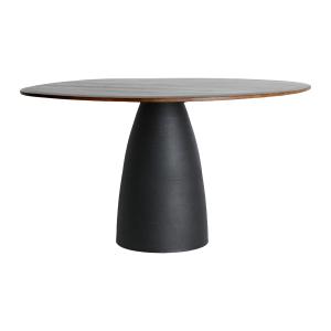 Table salon en bois de mangue marron 140x120x76 cm