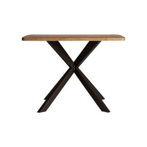 Table salon en fer noir  en 100x100x77 cm