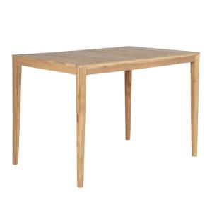 Table semi-haute 140x90x95 cm en bois d'acacia  blanchi