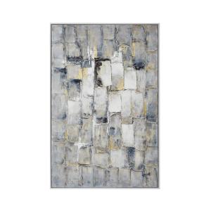 Tableau à l'huile en bois bleu
