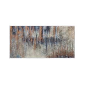 Tableau à l'huile en bois cuivre 150x75 cm