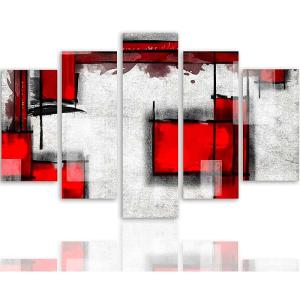 Tableau abstraction géométrique 5 250 x 120 cm