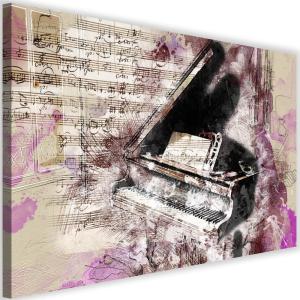 Tableau abstraction piano 120 x 80 cm