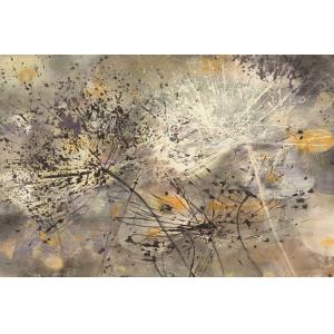 Tableau abstrait cierges magiques  imprimé sur toile 90x60…