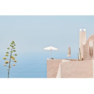 Tableau agave au bord de mer imprimé sur toile 90x60 cm