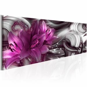 Tableau aime la violette 120 x 40 cm
