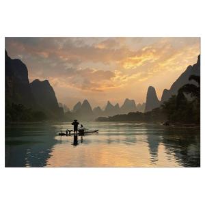 Tableau alu dibond baie d'Halong 100x60cm