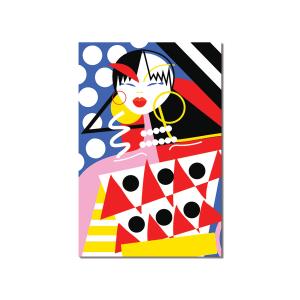 Tableau alu dibond la vie trépidente d'une femme! 80x120cm