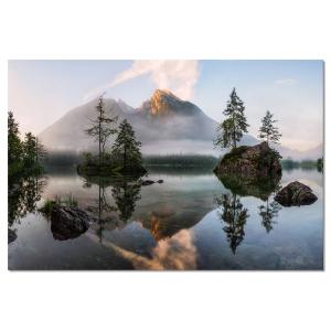 Tableau alu dibond nature's awakening 120x80cm