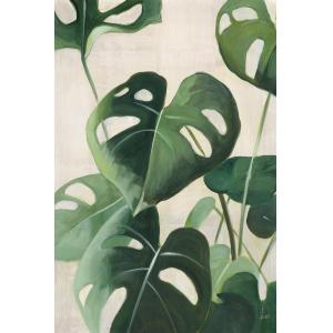 Tableau Aquarelle tropicale imprimé sur toile 80x120 cm