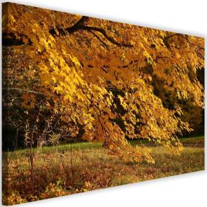 Tableau arbre aux feuilles jaunes 120 x 80 cm