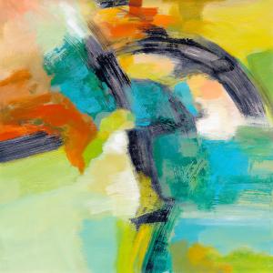 Tableau Arc en ciel sur l'asphalte imprimé sur toile 50x50…