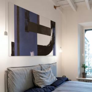 Tableau archit bleu en toile imprimée, 90x60 cm