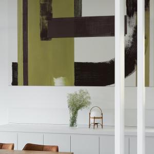 Tableau archit vert en toile imprimée, 90x60 cm