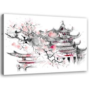 Tableau art du japon 120 x 80 cm