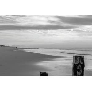 Tableau balade sur la plage à hossegor imprimé sur toile 60…