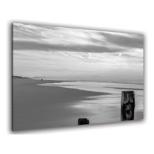 Tableau balade sur la plage à Hossegor toile imprimée 120x8…