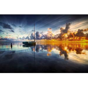 Tableau beauté des lacs imprimé sur toile 90x60 cm