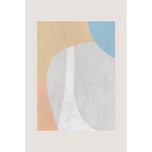Tableau beige clair contemporain imprimé sur toile 40x60 cm