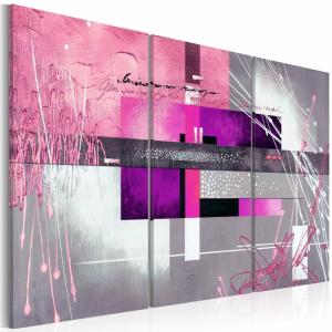 Tableau blush d'hiver 120 x 80 cm