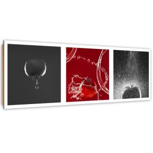 Tableau bois panorama tomate frénésie 120 x 40 cm