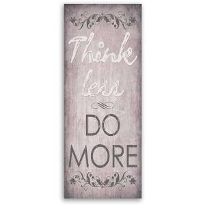 Tableau bois pense moins 40 x 120 cm