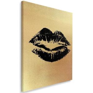 Tableau bouche passionnée 2 80 x 120 cm