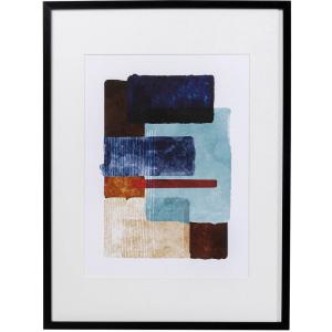Tableau Box Back bleu 60x80cm Kare Design