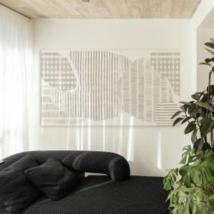 Tableau canopée beige en toile imprimée, 150x90 cm