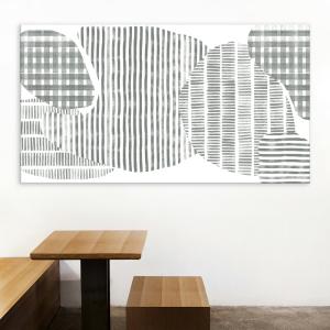 Tableau canopée vert en toile imprimée, 150x90 cm