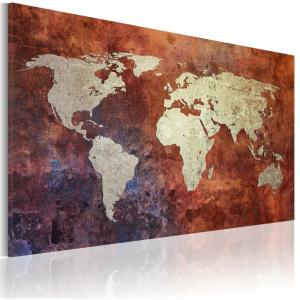 Tableau carte du monde 120 x 80 cm