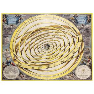 Tableau cartographie ancienne carte No.14 80x100cm