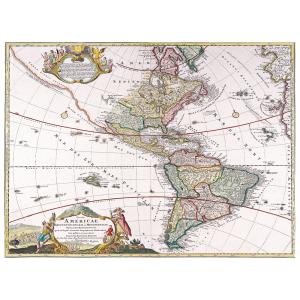 Tableau cartographie ancienne carte No.24 80x100cm