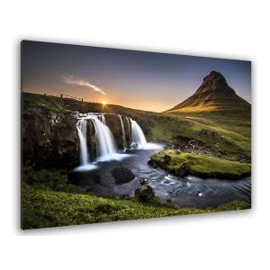 Tableau cascade o - kirkjufell islande imprimé sur toile 45…