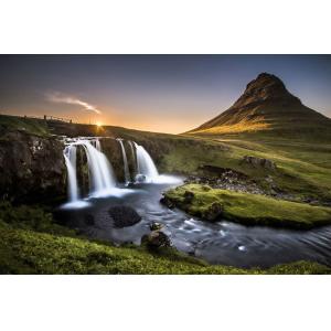 Tableau cascade o - kirkjufell islande toile imprimée 120x8…