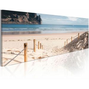 Tableau chemin de la plage 120 x 40 cm