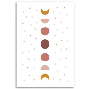 Tableau composition de la lune 80 x 120 cm