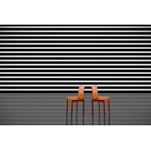 Tableau contemporain deux chaises rouges  imprimé sur toile…