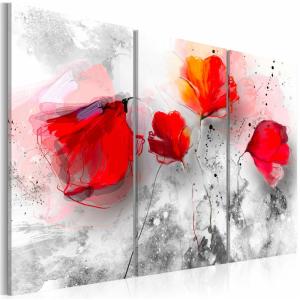 Tableau coquelicots de subtilité 120 x 80 cm