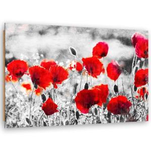 Tableau coquelicots rouges 120 x 80 cm